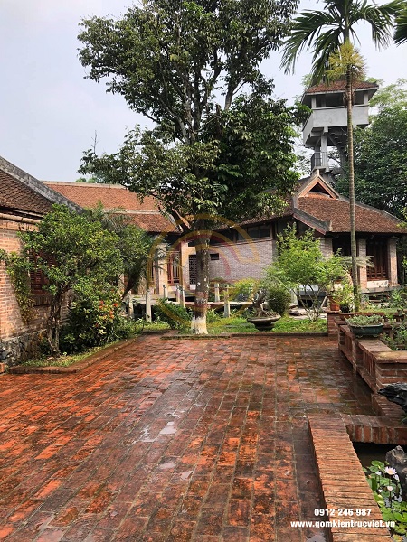 Xu hướng sử dụng gạch lát sân trước cửa nhà đẹp