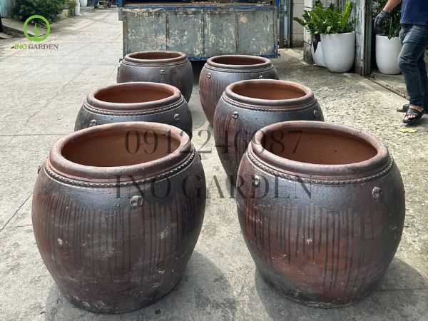 chậu gốm trồng cây cỡ lớn