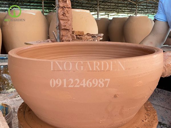 sản xuất lu sành thủ công