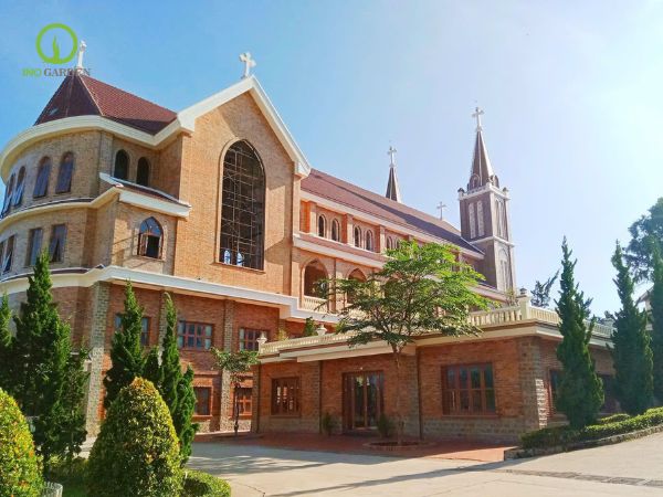 gạch xây trang trí tạo điểm nhấn