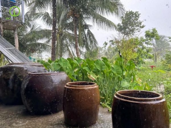 lu sành đựng nước