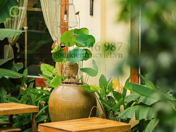 lu trồng cây bằng đất nung