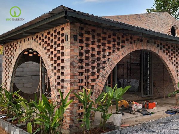 nhà vườn gạch mộc tại Tây Ninh 
