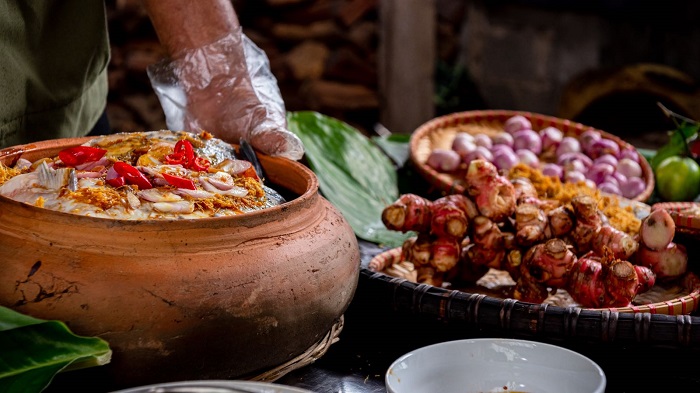 nồi đất kho cá